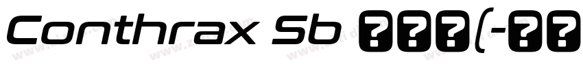 Conthrax Sb 半粗体(字体转换